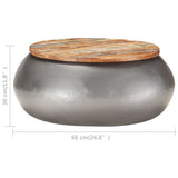 vidaXL Coffee Table Grey 68x68x30 cm Solid Reclaimed Wood | SKU: 323530 | Barcode: 8720286066836