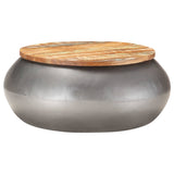 vidaXL Coffee Table Grey 68x68x30 cm Solid Reclaimed Wood | SKU: 323530 | Barcode: 8720286066836