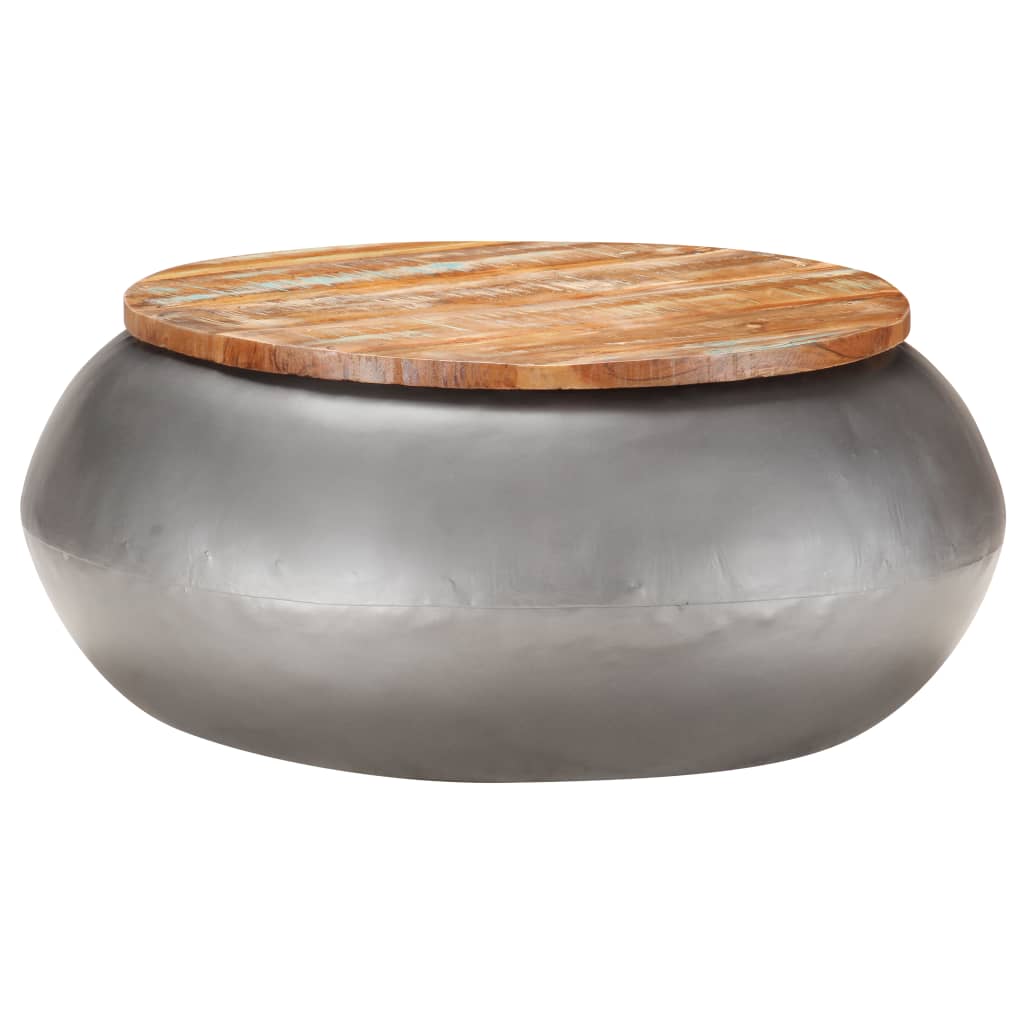 vidaXL Coffee Table Grey 68x68x30 cm Solid Reclaimed Wood | SKU: 323530 | Barcode: 8720286066836