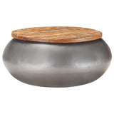 vidaXL Coffee Table Grey 68x68x30 cm Solid Reclaimed Wood | SKU: 323530 | Barcode: 8720286066836