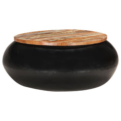 vidaXL Coffee Table Black 68x68x30 cm Solid Reclaimed Wood | SKU: 323532 | Barcode: 8720286066850