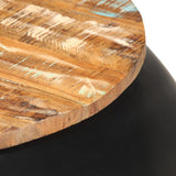 vidaXL Coffee Table Black 68x68x30 cm Solid Reclaimed Wood | SKU: 323532 | Barcode: 8720286066850