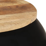 vidaXL Coffee Table Black 68x68x30 cm Solid Mango Wood | SKU: 323533 | Barcode: 8720286066867