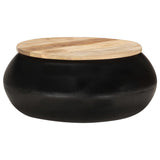 vidaXL Coffee Table Black 68x68x30 cm Solid Mango Wood | SKU: 323533 | Barcode: 8720286066867