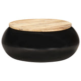 vidaXL Coffee Table Black 68x68x30 cm Solid Mango Wood | SKU: 323533 | Barcode: 8720286066867