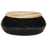 vidaXL Coffee Table Black 68x68x30 cm Solid Mango Wood | SKU: 323533 | Barcode: 8720286066867