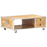 vidaXL Coffee Table 89x59x33 cm Solid Rough Mango Wood | SKU: 323408 | Barcode: 8720286067079