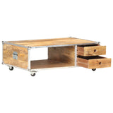 vidaXL Coffee Table 89x59x33 cm Solid Rough Mango Wood | SKU: 323408 | Barcode: 8720286067079