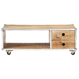 vidaXL Coffee Table 89x59x33 cm Solid Rough Mango Wood | SKU: 323408 | Barcode: 8720286067079