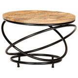 vidaXL Coffee Table Black 60x60x40 cm Solid Rough Mango Wood | SKU: 321935 | Barcode: 8720286067123