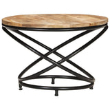 vidaXL Coffee Table Black 60x60x40 cm Solid Rough Mango Wood | SKU: 321935 | Barcode: 8720286067123