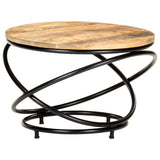vidaXL Coffee Table Black 60x60x40 cm Solid Rough Mango Wood | SKU: 321935 | Barcode: 8720286067123