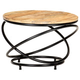 vidaXL Coffee Table Black 60x60x40 cm Solid Rough Mango Wood | SKU: 321935 | Barcode: 8720286067123