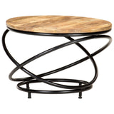 vidaXL Coffee Table Black 60x60x40 cm Solid Rough Mango Wood | SKU: 321935 | Barcode: 8720286067123