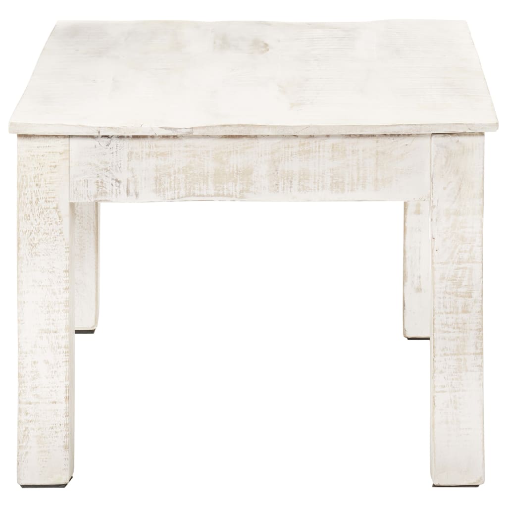 vidaXL Coffee Table White 110x60x45 cm Solid Mango Wood | SKU: 323555 | Barcode: 8720286068212