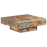 vidaXL Coffee Table 80x80x28 cm Solid Reclaimed Wood | SKU: 323594 | Barcode: 8720286068601