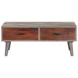 vidaXL Coffee Table Grey 100x60x40 cm Solid Rough Mango Wood | SKU: 321808 | Barcode: 8720286069486