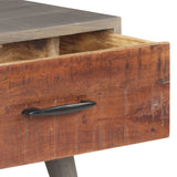 vidaXL Coffee Table Grey 100x60x40 cm Solid Rough Mango Wood | SKU: 321808 | Barcode: 8720286069486