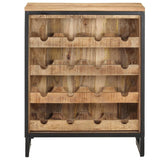 vidaXL Wine Cabinet 62x33x78.5 cm Rough Mango Wood | SKU: 320685 | Barcode: 8720286069851
