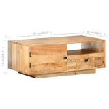 vidaXL Coffee Table 90x50x35 cm Solid Mango Wood | SKU: 320467 | Barcode: 8720286070123