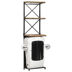 vidaXL Tractor Wine Cabinet White 49x31x170 cm Rough Mango Wood | SKU: 320487 | Barcode: 8720286070321