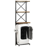 vidaXL Tractor Wine Cabinet White 49x31x170 cm Rough Mango Wood | SKU: 320487 | Barcode: 8720286070321