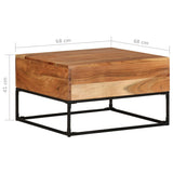 vidaXL Coffee Table 68x68x41 cm Solid Acacia Wood | SKU: 320818 | Barcode: 8720286070789