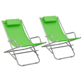 vidaXL Rocking Chairs 2 pcs Steel Green | SKU: 310339 | Barcode: 8720286072899