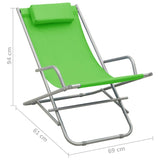 vidaXL Rocking Chairs 2 pcs Steel Green | SKU: 310339 | Barcode: 8720286072899