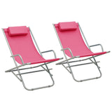 vidaXL Rocking Chairs 2 pcs Steel Pink | SKU: 310341 | Barcode: 8720286072912