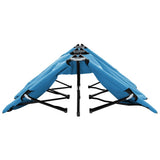 vidaXL Two Person Folding Sun Lounger Blue Steel | SKU: 310352 | Barcode: 8720286073025