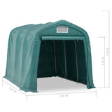 vidaXL Garage Tent PVC 2.4x3.6 m Green | SKU: 3056432 | Barcode: 8720286083512