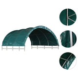 vidaXL Livestock Tent PVC 3.7x3.7 m Green | SKU: 3056433 | Barcode: 8720286083529