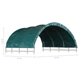 vidaXL Livestock Tent PVC 3.7x3.7 m Green | SKU: 3056433 | Barcode: 8720286083529