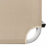 vidaXL Sun Lounger Aluminium And Textilene Cream | SKU: 310526 | Barcode: 8720286086797