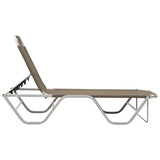 vidaXL Sun Lounger Aluminium And Textilene Taupe | SKU: 310527 | Barcode: 8720286086803
