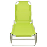 vidaXL Sun Lounger Aluminium And Textilene Green | SKU: 310528 | Barcode: 8720286086810