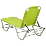 vidaXL Sun Lounger Aluminium And Textilene Green | SKU: 310528 | Barcode: 8720286086810