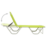 vidaXL Sun Lounger Aluminium And Textilene Green | SKU: 310528 | Barcode: 8720286086810