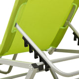 vidaXL Sun Lounger Aluminium And Textilene Green | SKU: 310528 | Barcode: 8720286086810