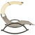 vidaXL Double Sun Lounger With Canopy Textilene Taupe & Cream | SKU: 310549 | Barcode: 8720286087022