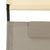 vidaXL Double Sun Lounger With Canopy Textilene Taupe & Cream | SKU: 310549 | Barcode: 8720286087022