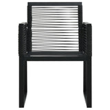 vidaXL Garden Chairs 4 pcs Rope Rattan Black | SKU: 312160 | Barcode: 8720286090220