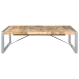 vidaXL Coffee Table 140x140x40 cm Rough Mango Wood N2 | SKU: 321579 | Barcode: 8720286104712