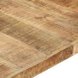 vidaXL Coffee Table 140x140x40 cm Rough Mango Wood N2 | SKU: 321579 | Barcode: 8720286104712