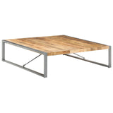 vidaXL Coffee Table 140x140x40 cm Rough Mango Wood N2 | SKU: 321579 | Barcode: 8720286104712