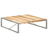 vidaXL Coffee Table 140x140x40 cm Rough Mango Wood N2 | SKU: 321579 | Barcode: 8720286104712
