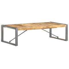 vidaXL Coffee Table 140x70x40 cm Rough Mango Wood | SKU: 321587 | Barcode: 8720286104798