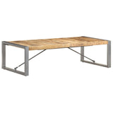 vidaXL Coffee Table 140x70x40 cm Rough Mango Wood | SKU: 321587 | Barcode: 8720286104798