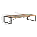 vidaXL Coffee Table 180x90x40 cm Solid Reclaimed Wood | SKU: 321589 | Barcode: 8720286104811